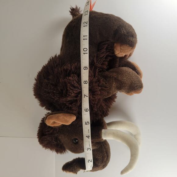 Wild Republic Mammoth Plush 13" Brown Stuffed Animal Toy Prehistoric 2022 - Picture 11 of 16